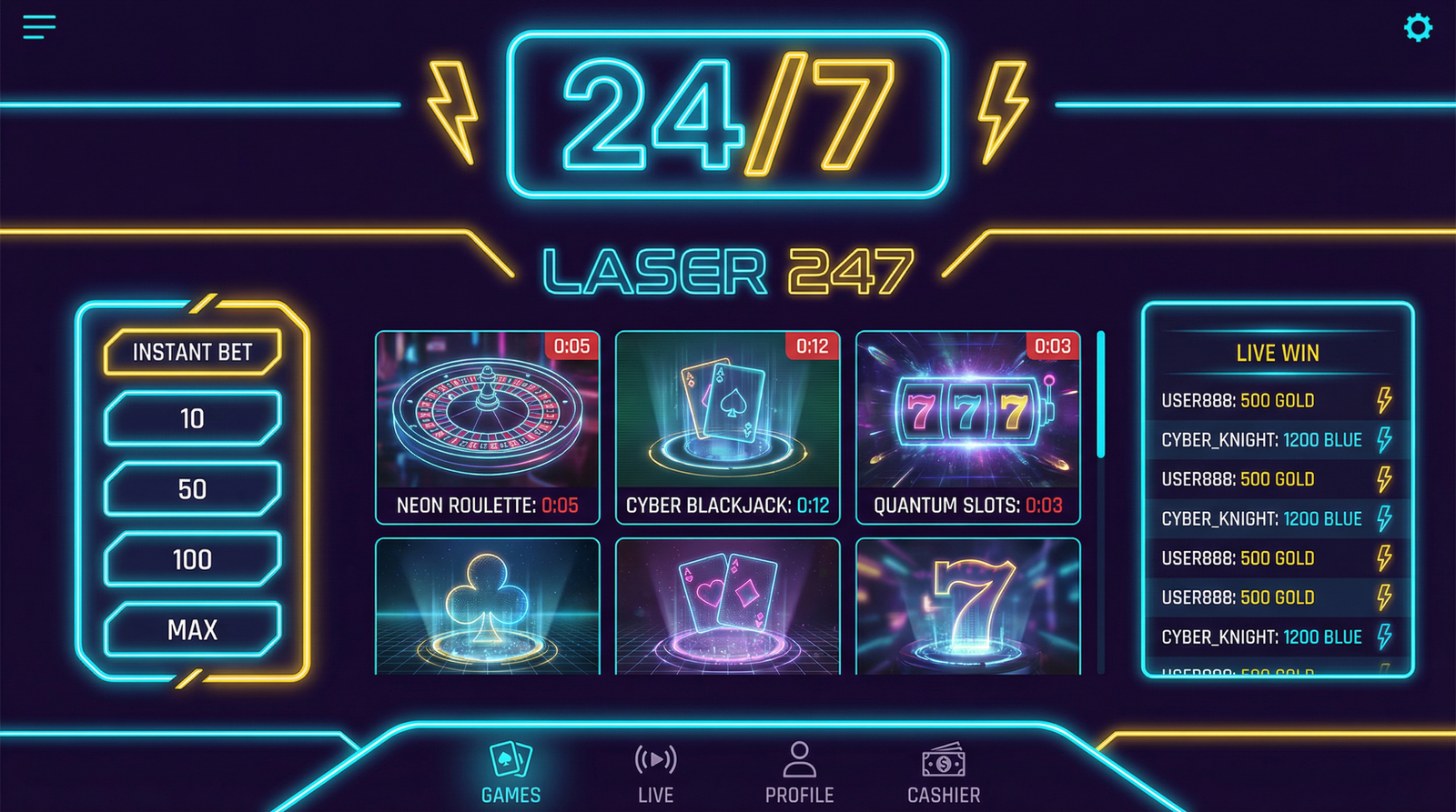 Laser 247 Game